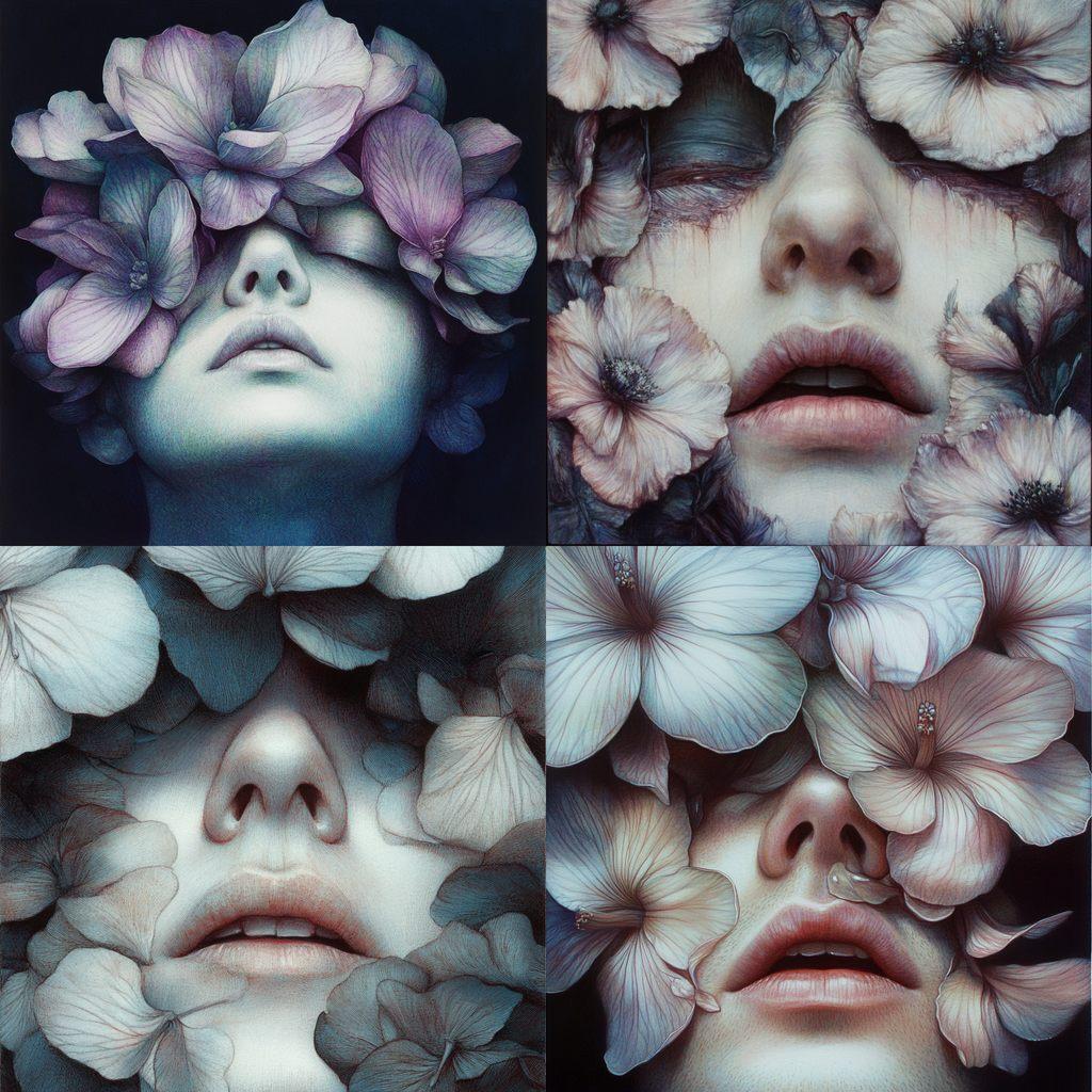 Marco Mazzoni style, Midjourney V6.1, render 1 of 4