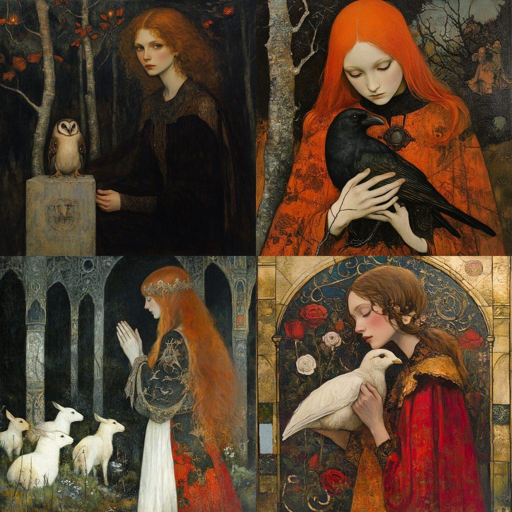 Marianne Stokes style, Midjourney V6.1, render 1 of 4