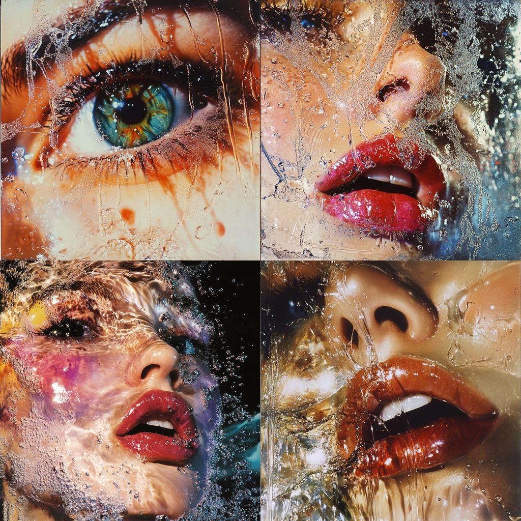 Marilyn Minter style, Midjourney V6.1, render 1 of 4