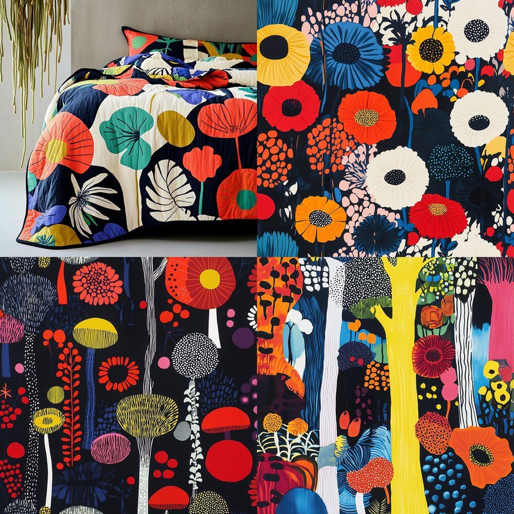 Marimekko style, Midjourney V6.1, render 1 of 4