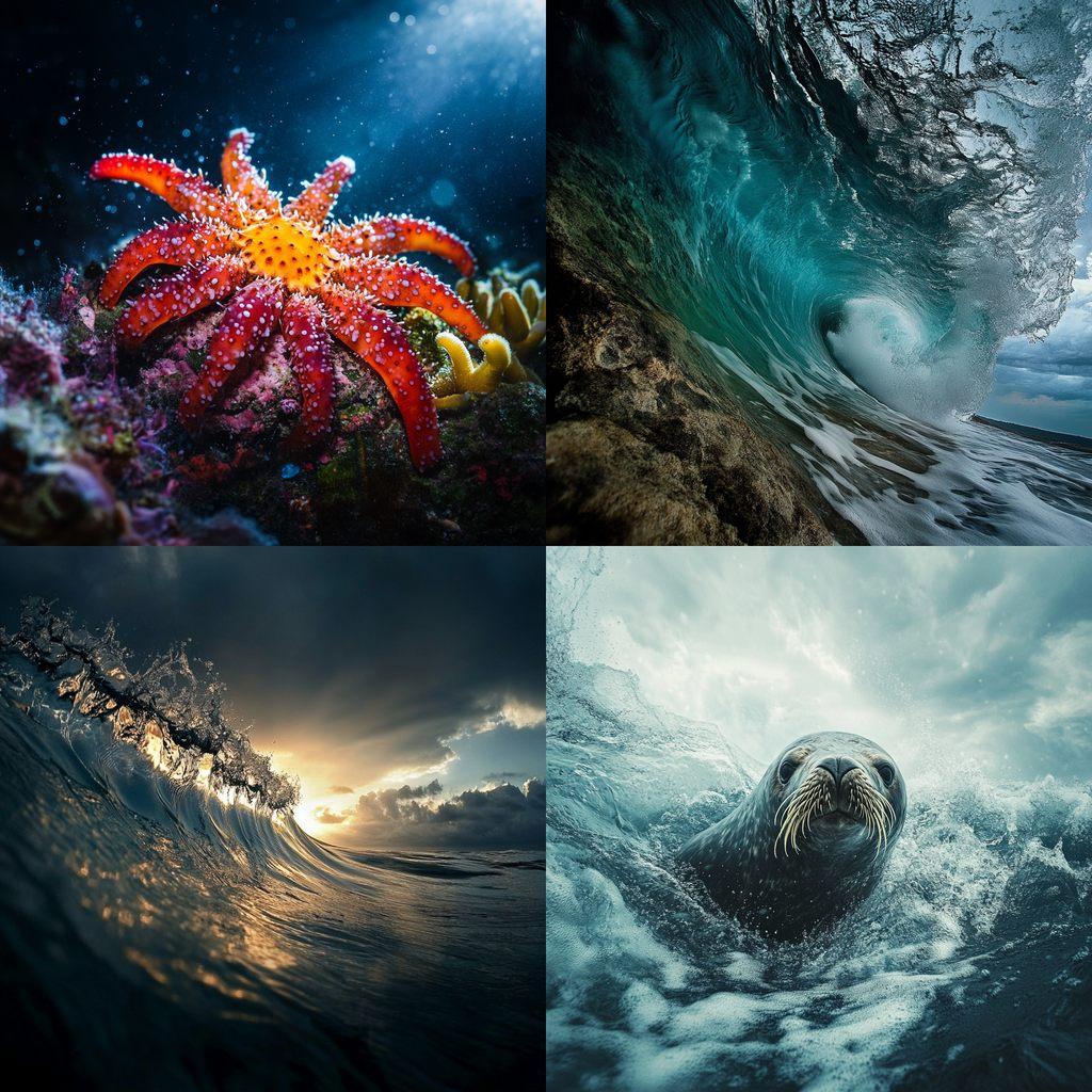 Marine photography style, Midjourney V6.1, render 1 of 4