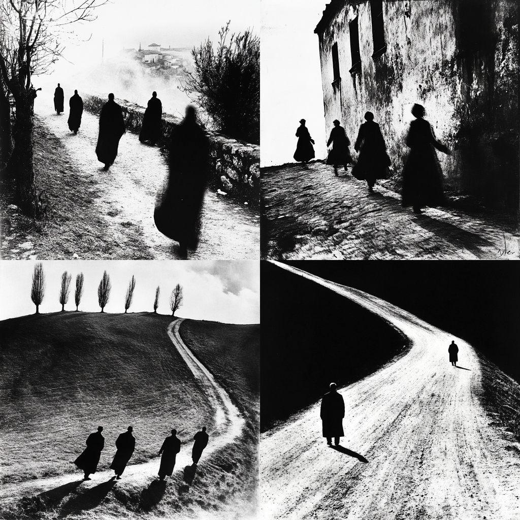 Mario Giacomelli style, Midjourney V6.1, render 1 of 4