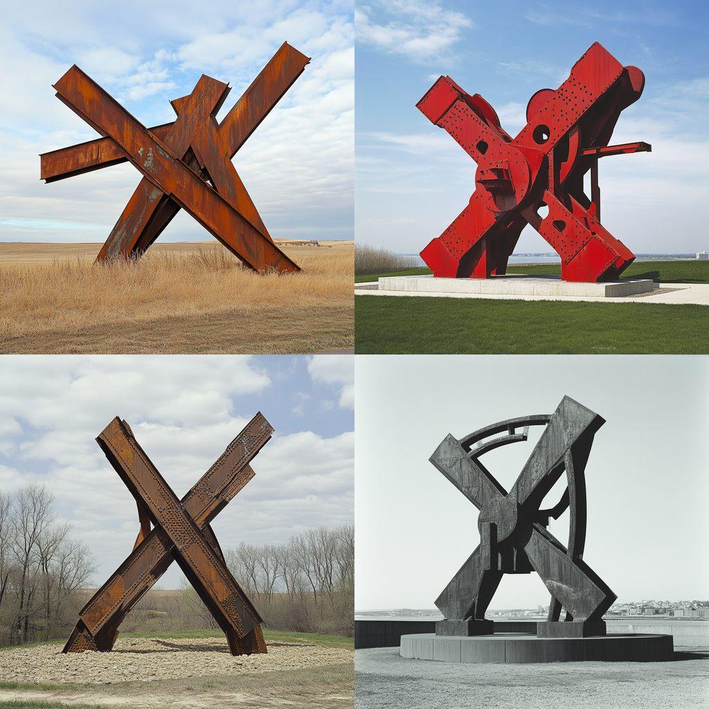 Mark di Suvero style, Midjourney V6.1, render 1 of 4