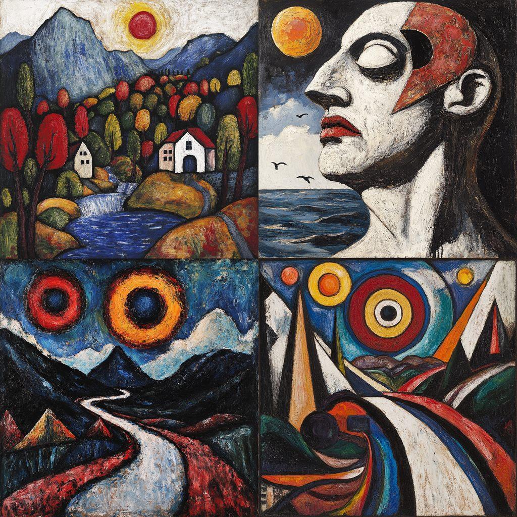 Marsden Hartley style, Midjourney V6.1, render 1 of 4