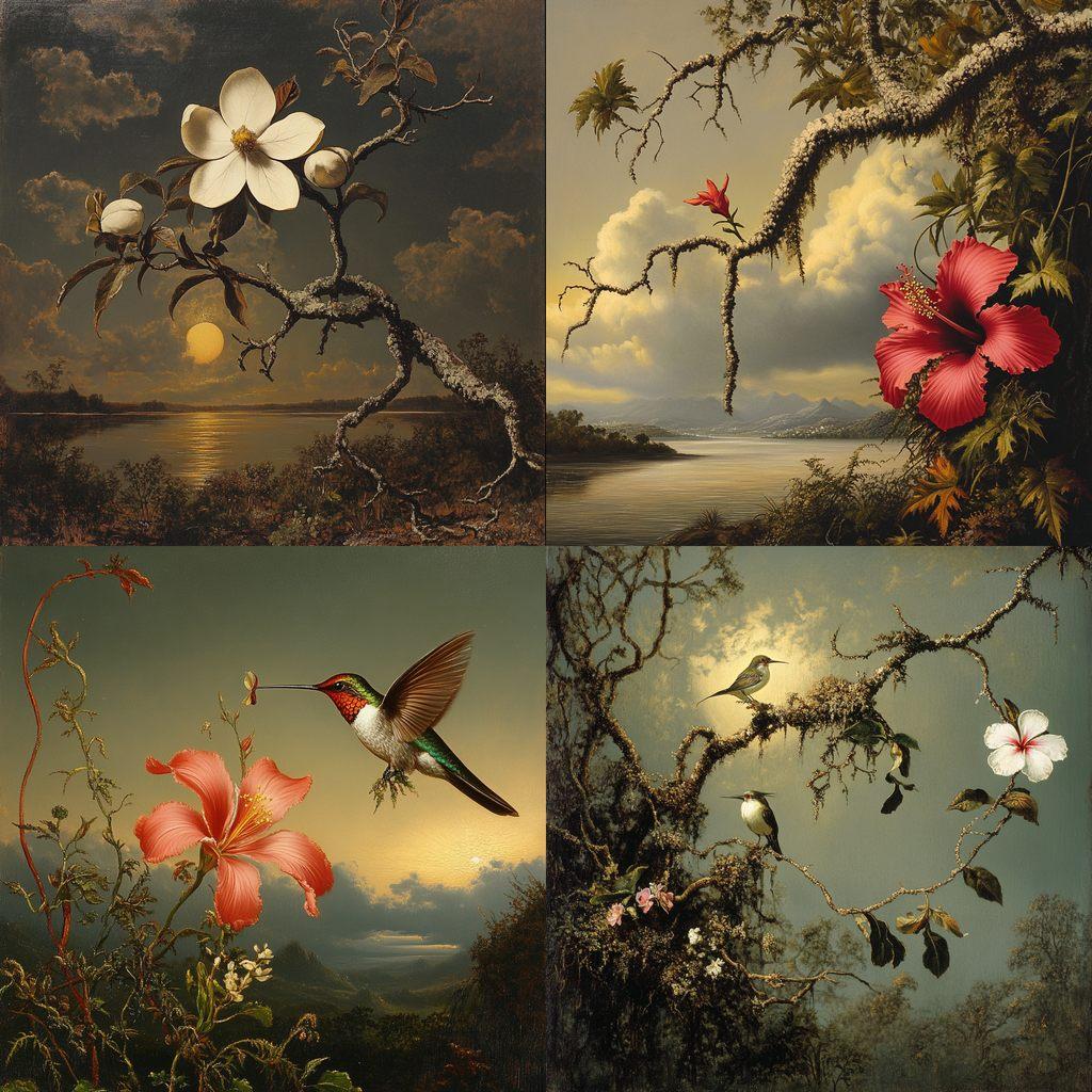 Martin Johnson Heade style, Midjourney V6.1, render 1 of 4