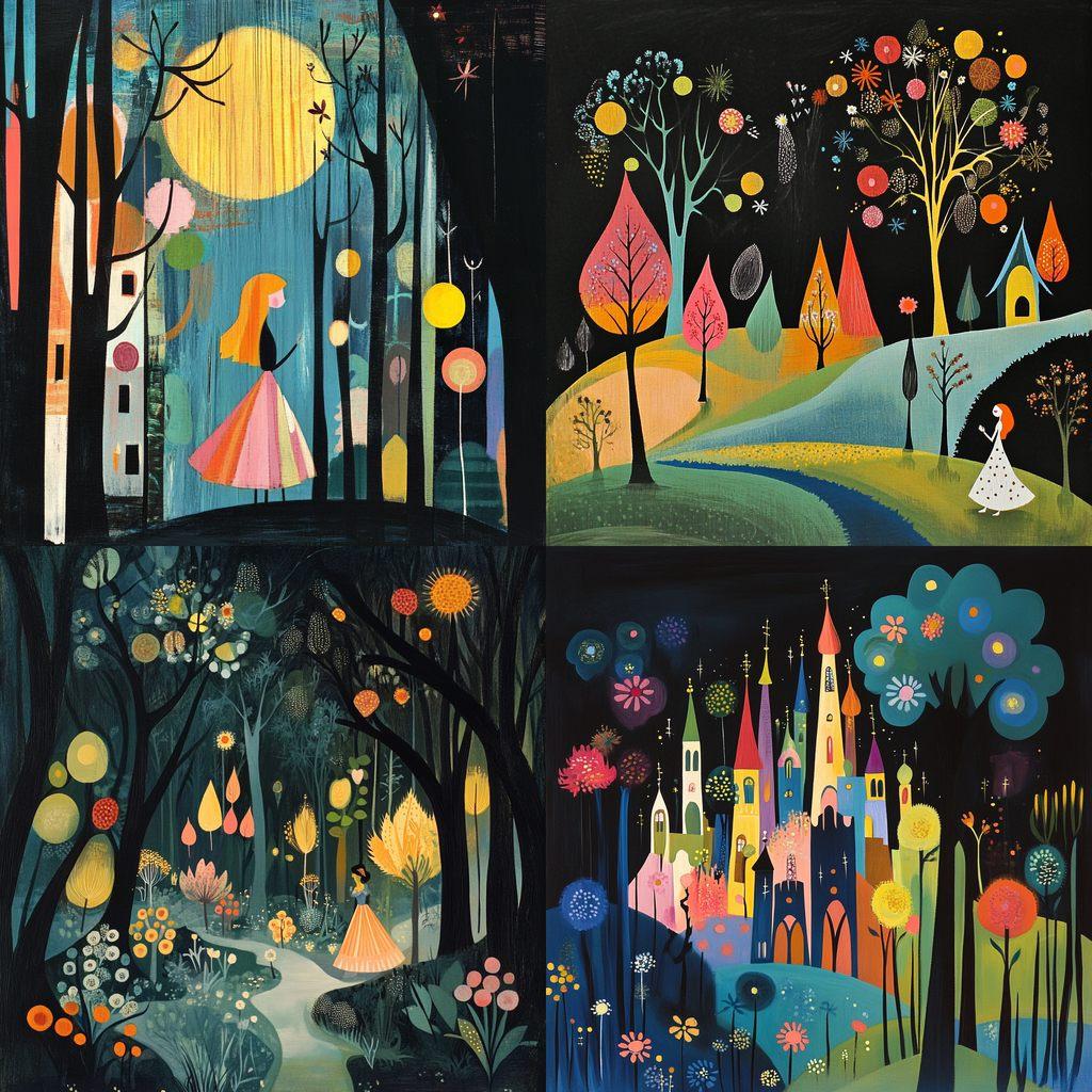 Mary Blair style, Midjourney V6.1, render 1 of 4