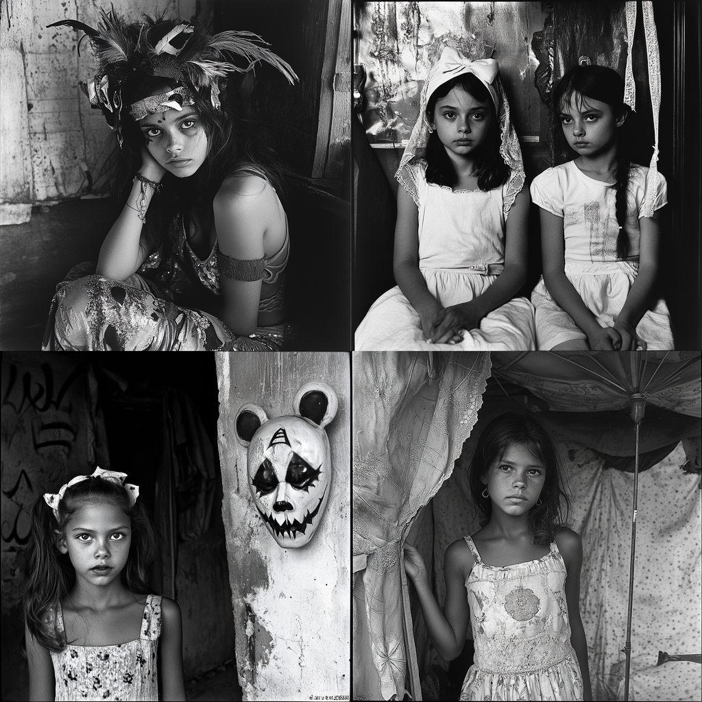 Mary Ellen Mark style, Midjourney V6.1, render 1 of 4