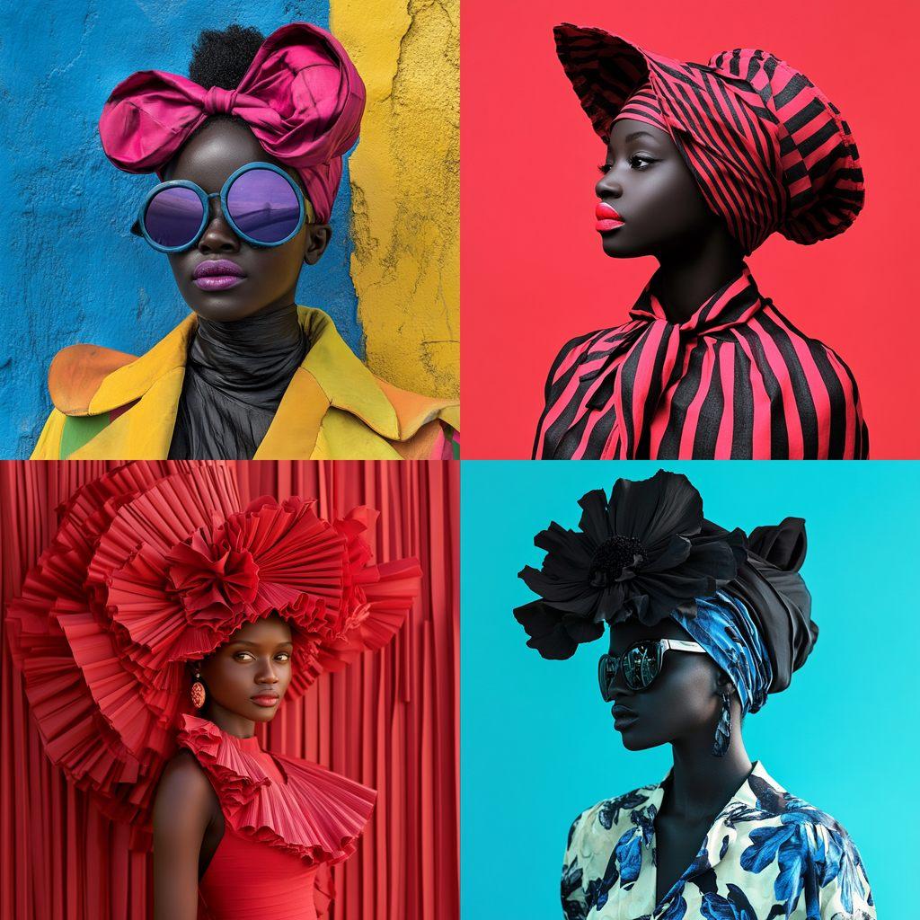 Mary Sibande style, Midjourney V6.1, render 1 of 4