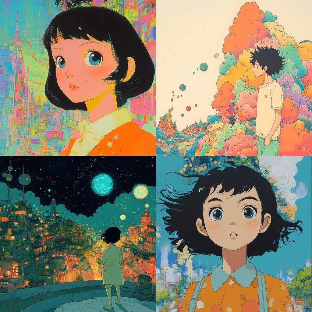 Masaaki Yuasa style, Midjourney V6.1, render 1 of 4