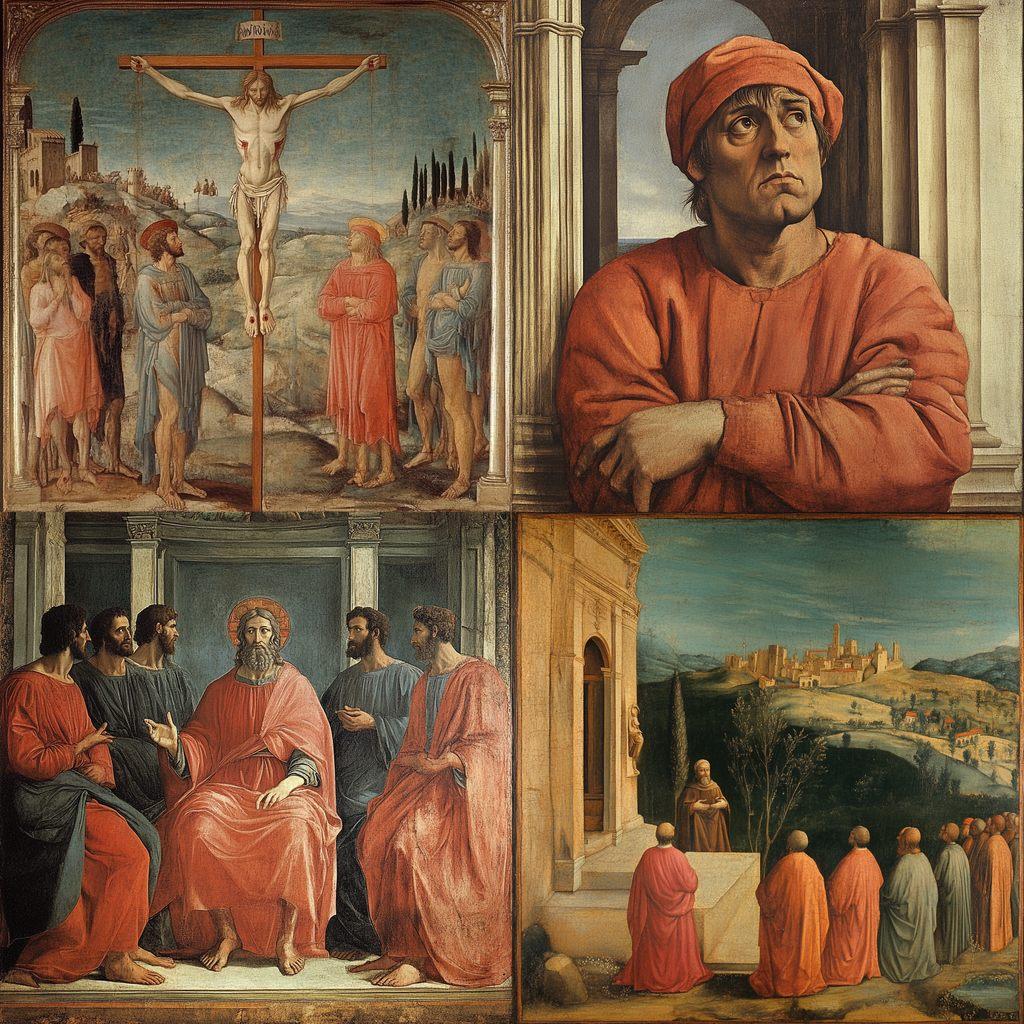 Masaccio style, Midjourney V6.1, render 1 of 4