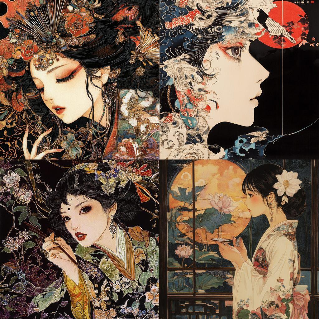 Masami Teraoka style, Midjourney V6.1, render 1 of 4