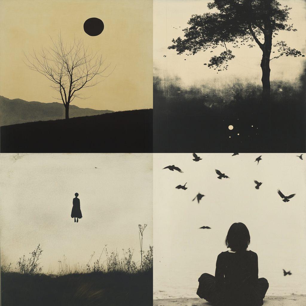 Masao Yamamoto style, Midjourney V6.1, render 1 of 4