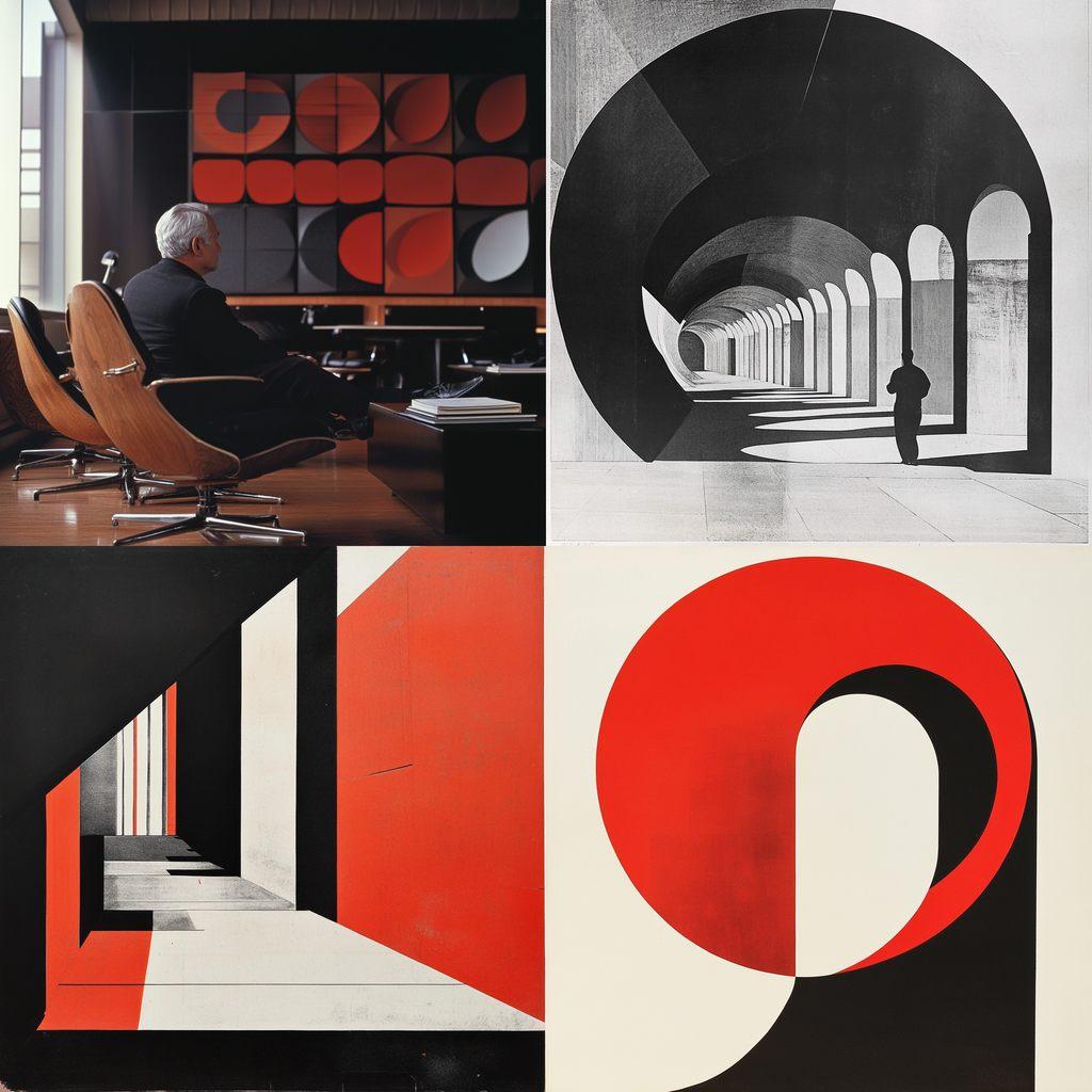 Massimo Vignelli style, Midjourney V6.1, render 1 of 4
