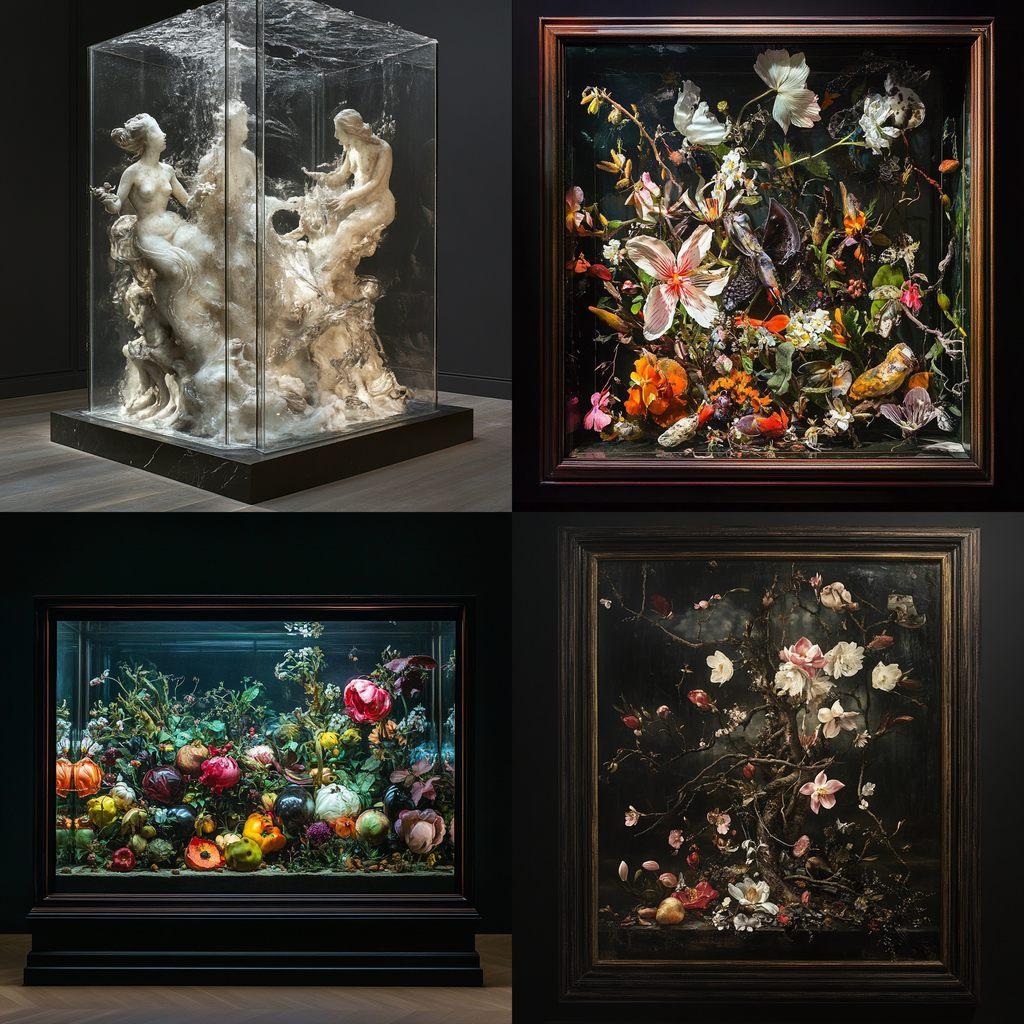 Mat Collishaw style, Midjourney V6.1, render 1 of 4