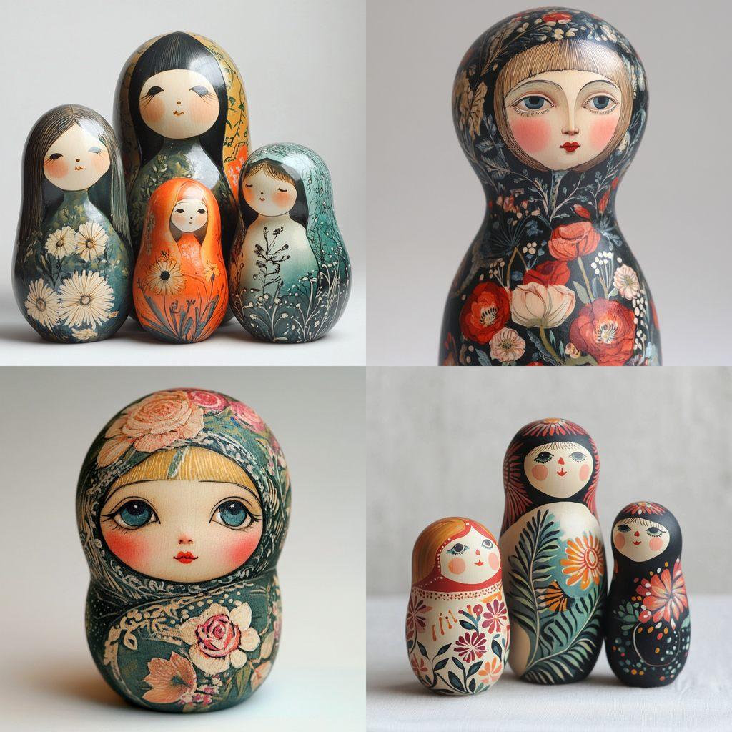 Matryoshka style, Midjourney V6.1, render 1 of 4