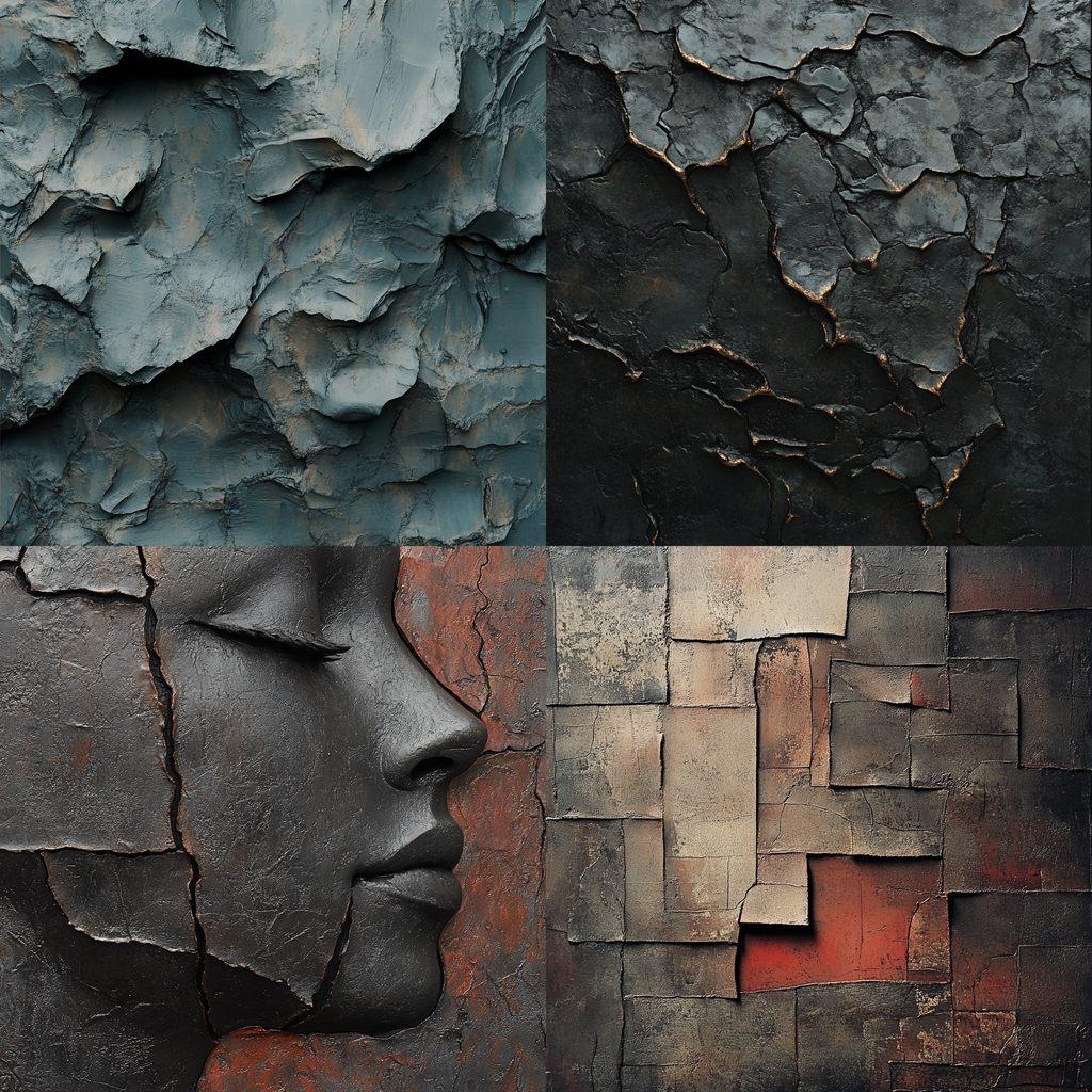 Matte texture style, Midjourney V6.1, render 1 of 4