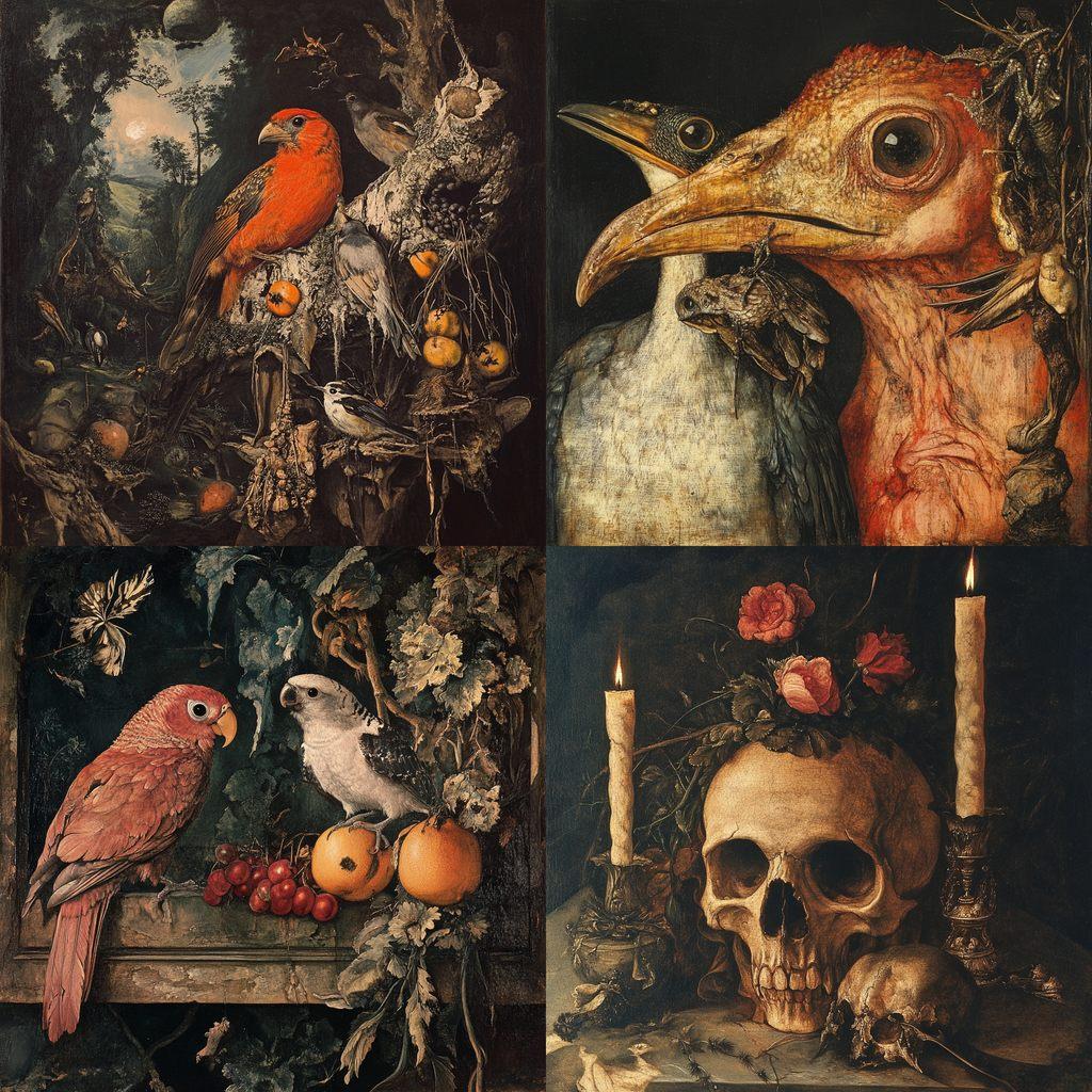 Matthias Grunewald style, Midjourney V6.1, render 1 of 4