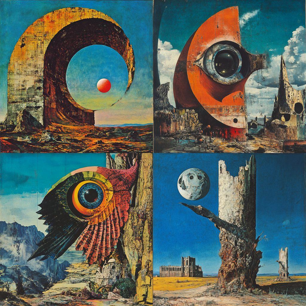 Max Ernst style, Midjourney V6.1, render 1 of 4