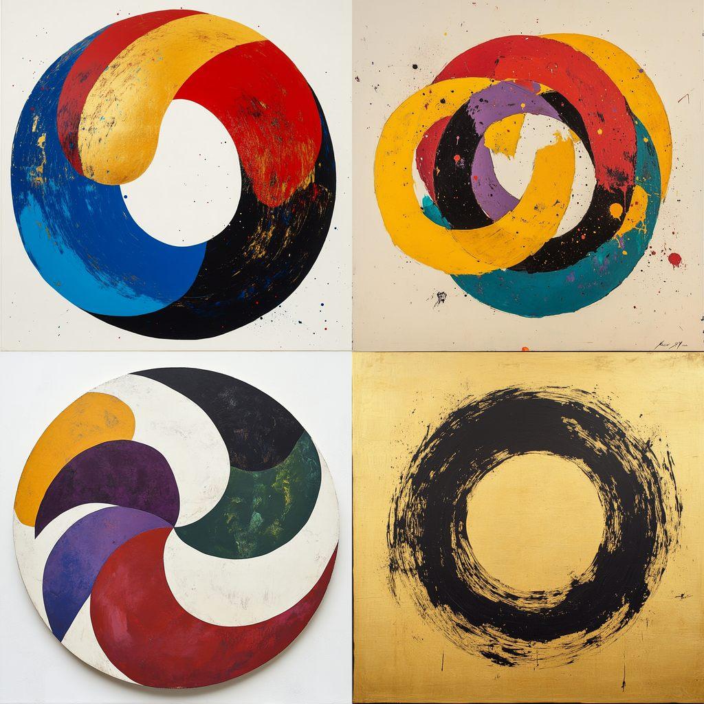 Max Gimblett style, Midjourney V6.1, render 1 of 4