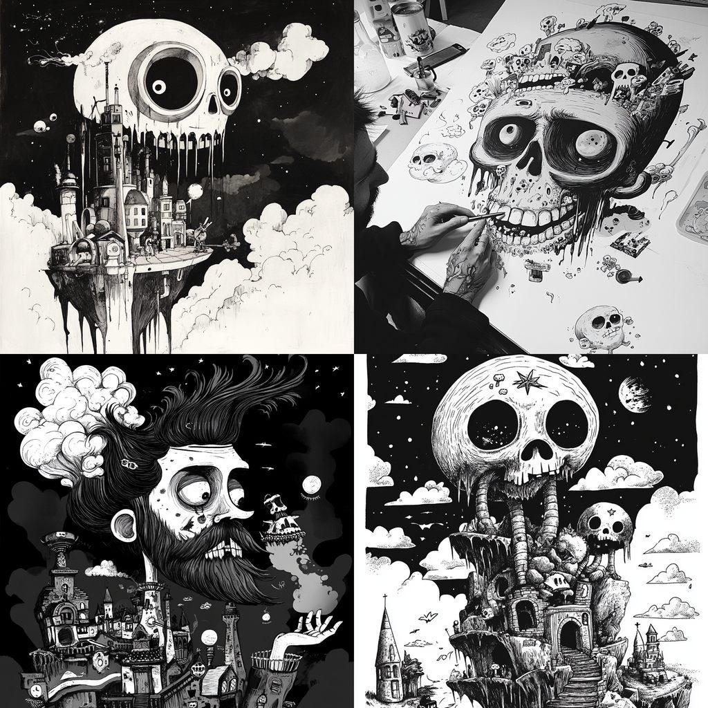 mcbess style, Midjourney V6.1, render 1 of 4