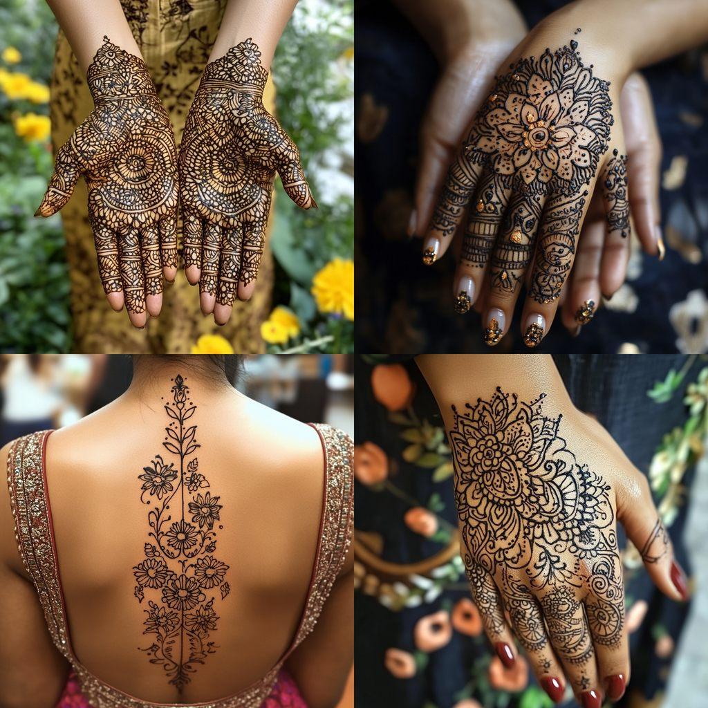 Mehndi style, Midjourney V6.1, render 1 of 4