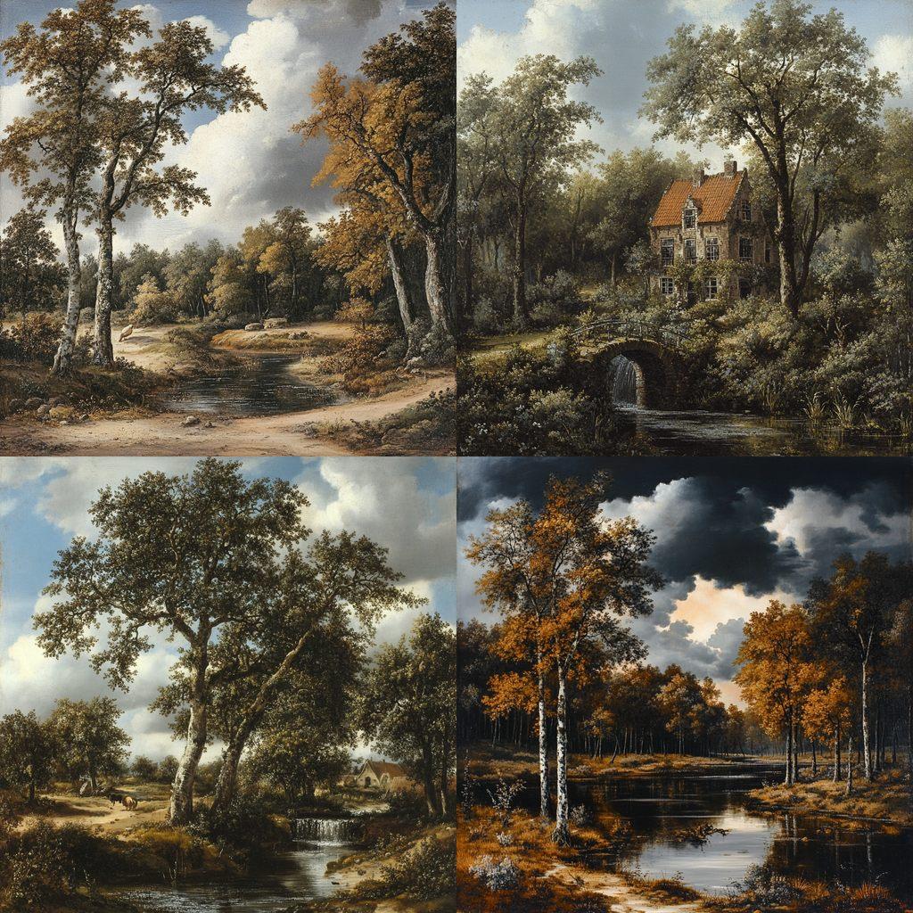 Meindert Hobbema style, Midjourney V6.1, render 1 of 4