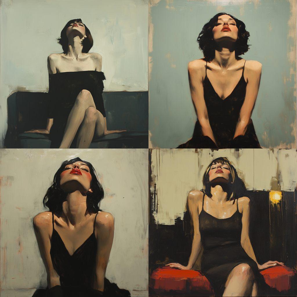 Michael Carson style, Midjourney V6.1, render 1 of 4