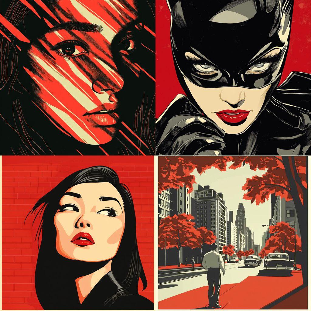Michael Cho style, Midjourney V6.1, render 1 of 4
