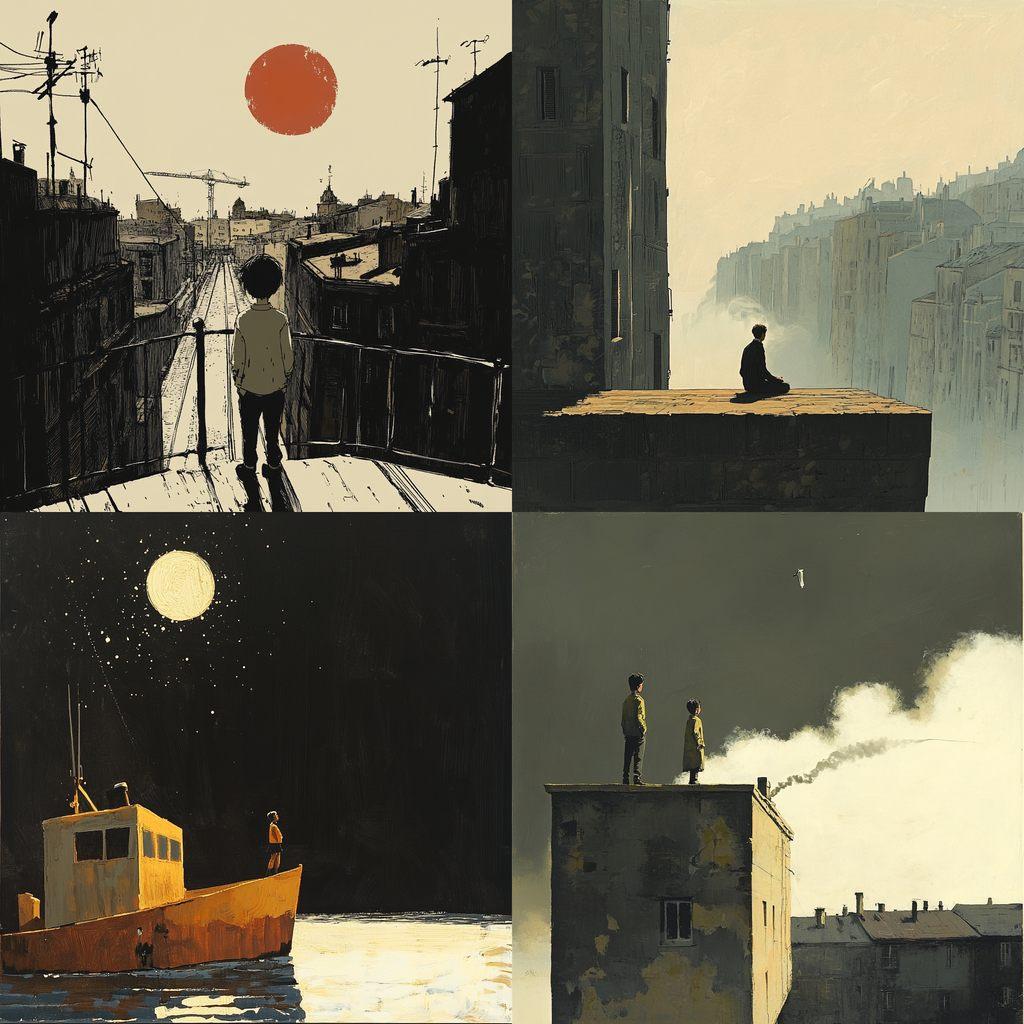 Michael Dudok de Wit style, Midjourney V6.1, render 1 of 4