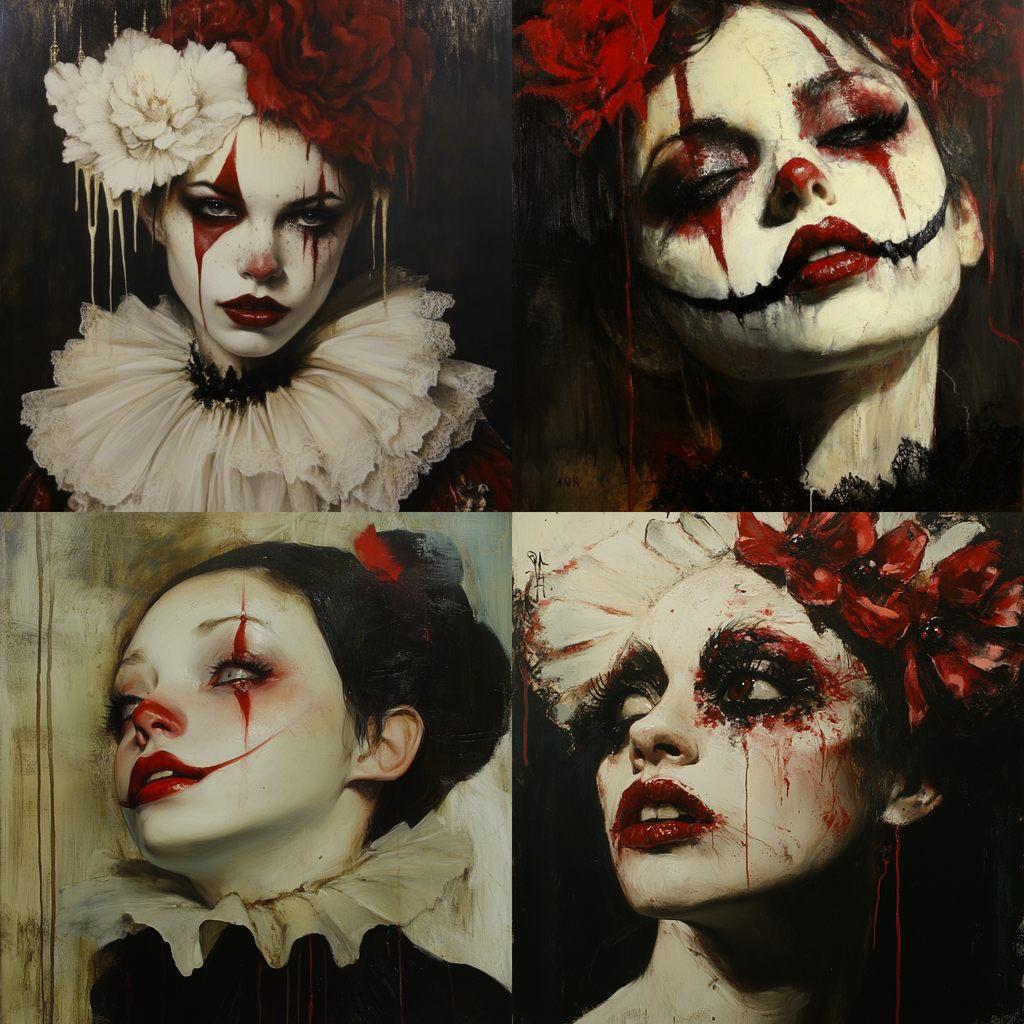 Michael Hussar style, Midjourney V6.1, render 1 of 4