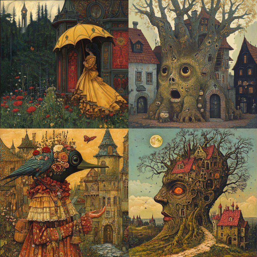 Michael Hutter style, Midjourney V6.1, render 1 of 4