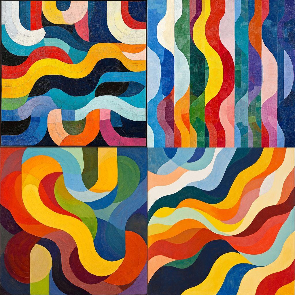 Michael Kidner style, Midjourney V6.1, render 1 of 4