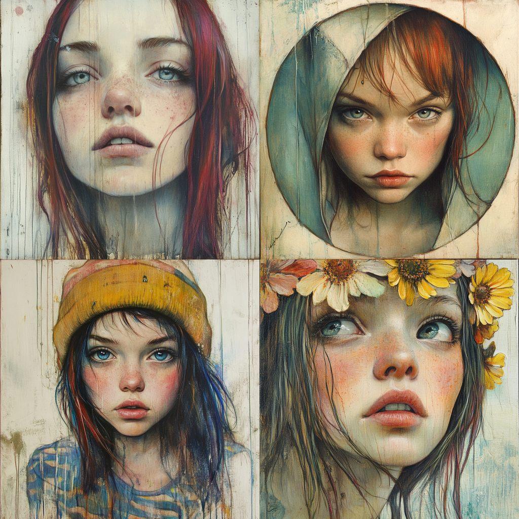 Michael Shapcott style, Midjourney V6.1, render 1 of 4