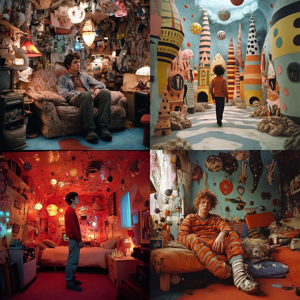 Michel Gondry style, Midjourney V6.1, render 1 of 4
