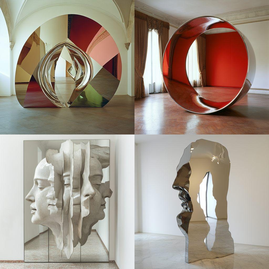 Michelangelo Pistoletto style, Midjourney V6.1, render 1 of 4