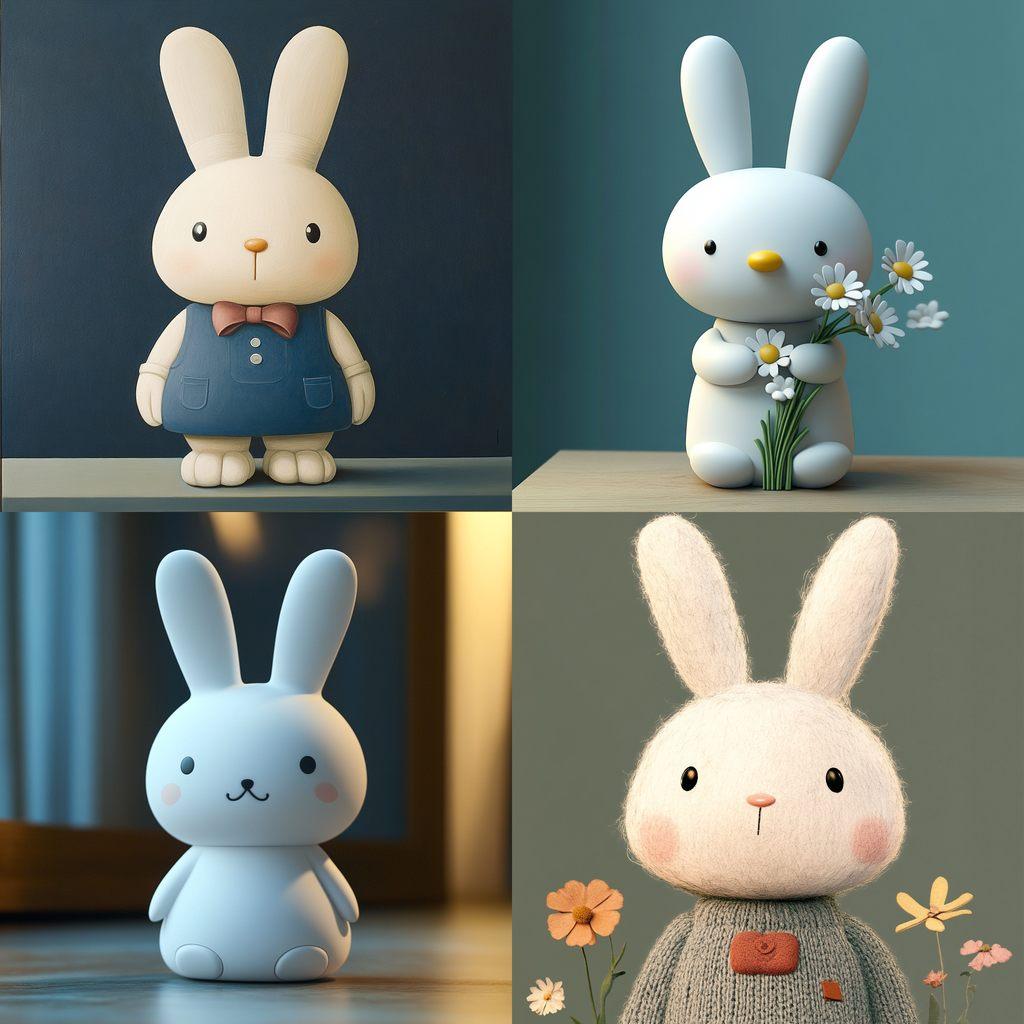 Miffy style, Midjourney V6.1, render 1 of 4