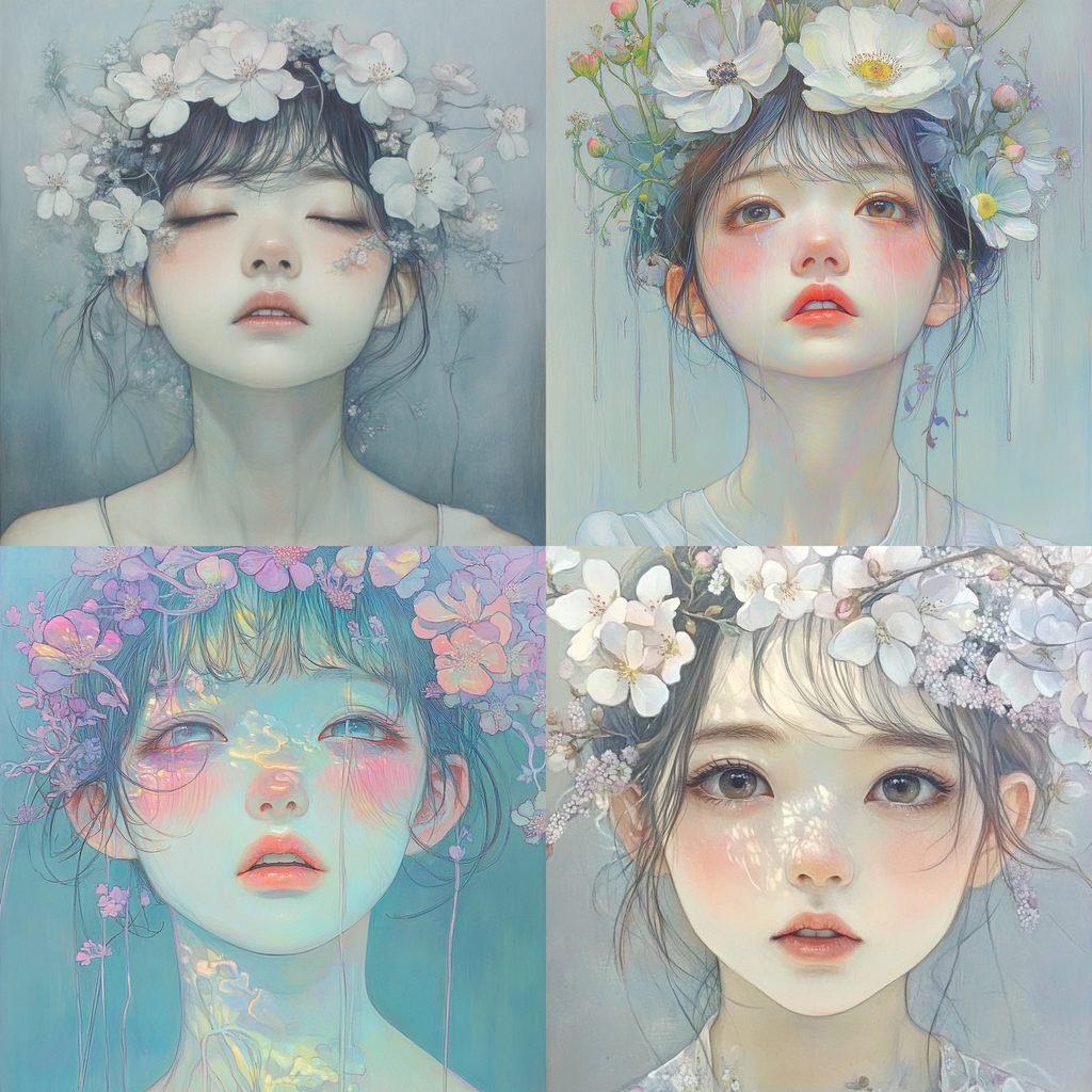 Miho Hirano style, Midjourney V6.1, render 1 of 4
