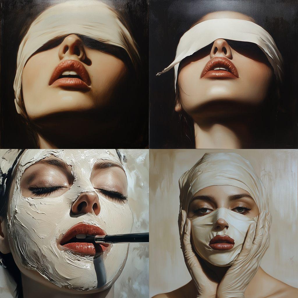 Mike Dargas style, Midjourney V6.1, render 1 of 4