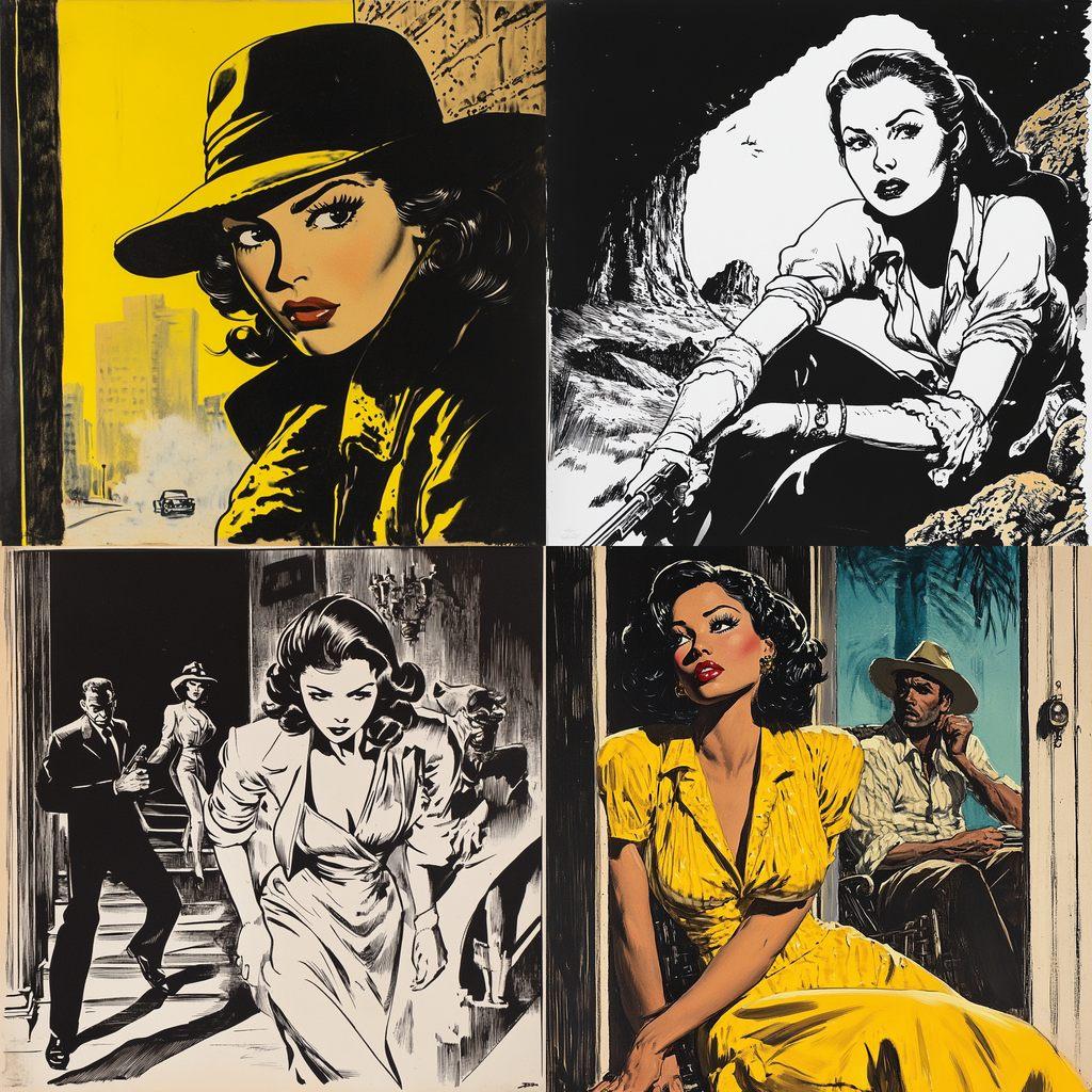 Milton Caniff style, Midjourney V6.1, render 1 of 4