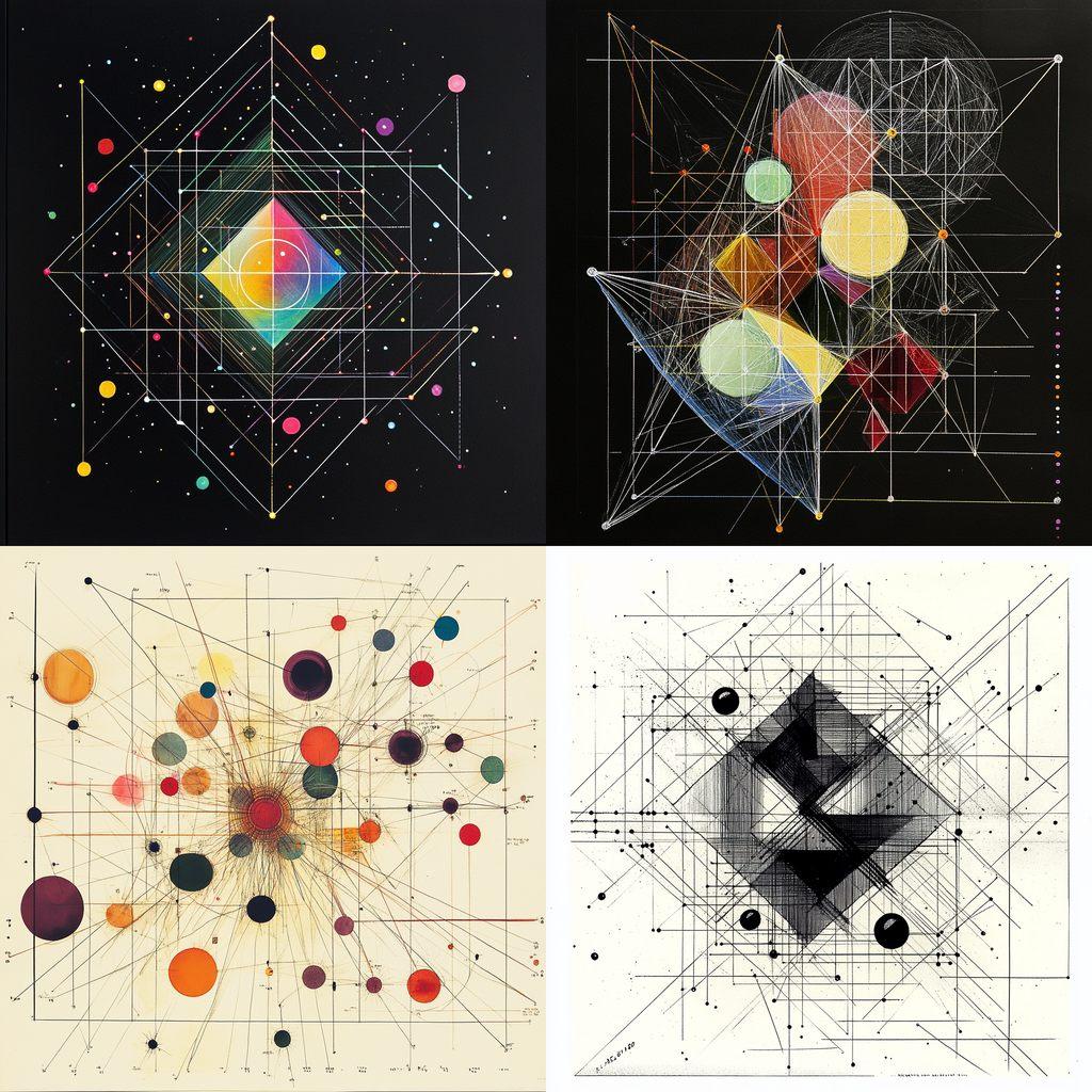 Minkowski diagram style, Midjourney V6.1, render 1 of 4
