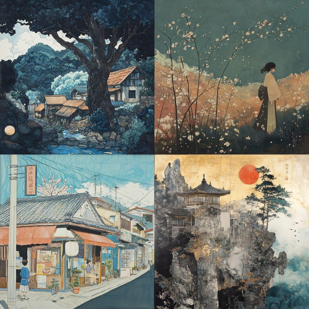 Mitsumasa Anno style, Midjourney V6.1, render 1 of 4
