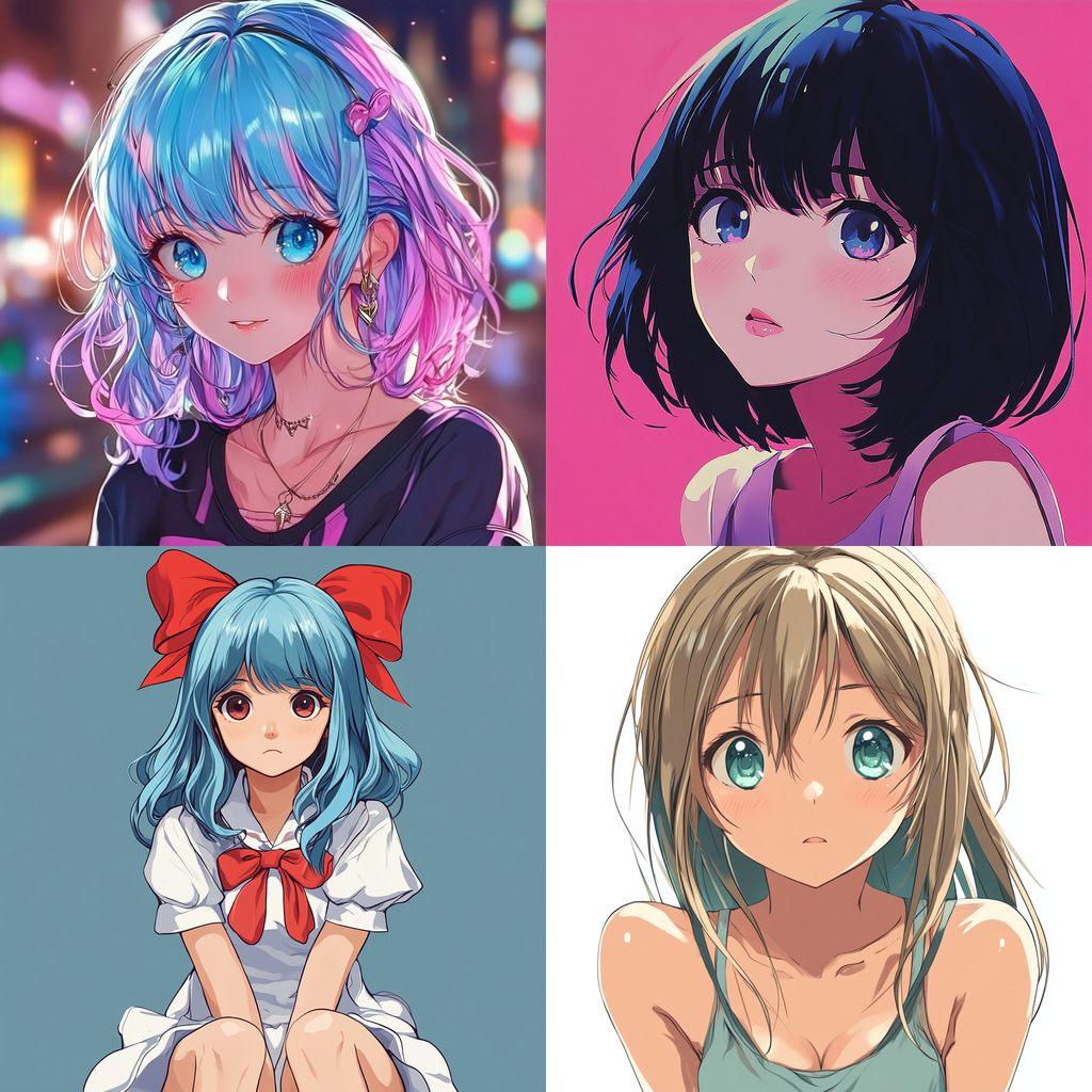Moe anime style style, Midjourney V6.1, render 1 of 4