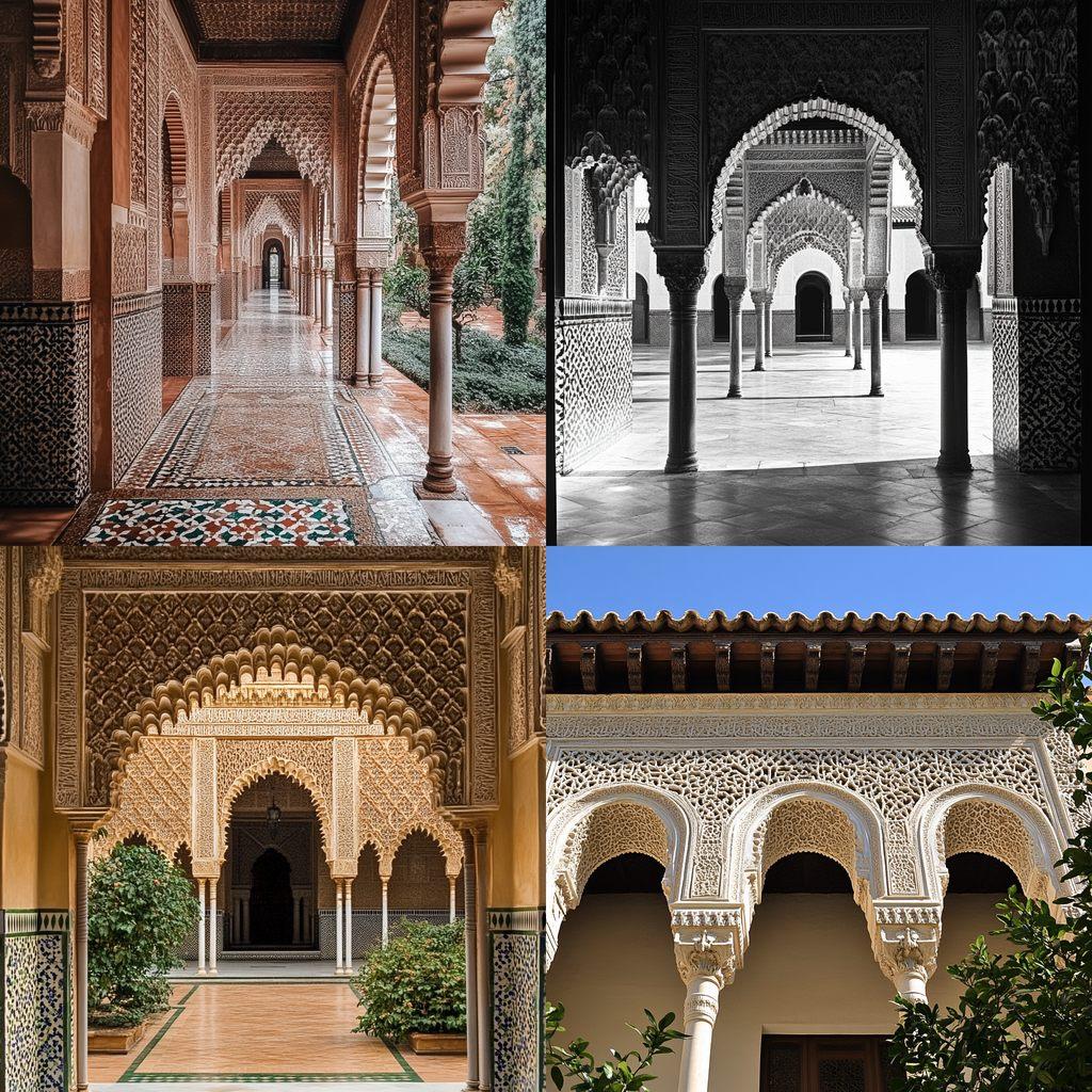 Moorish architecture style, Midjourney V6.1, render 1 of 4