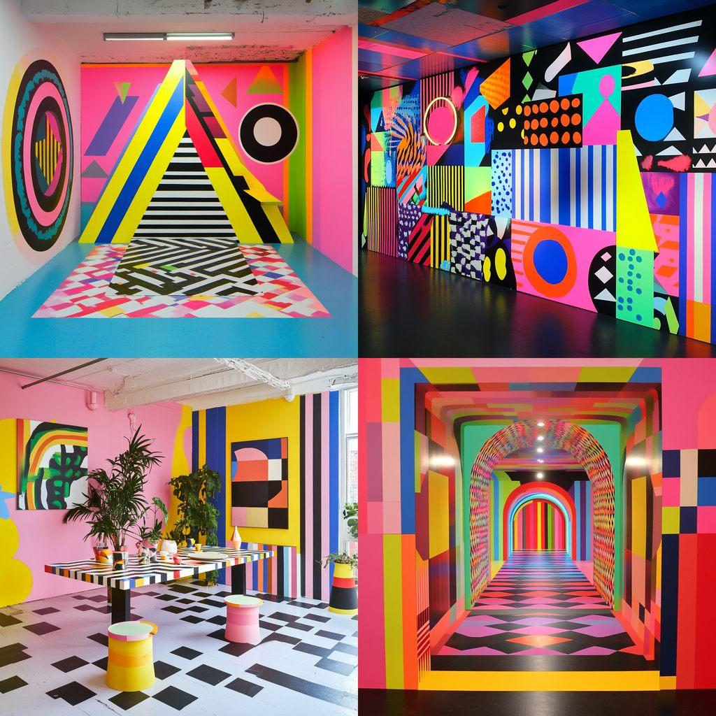 Morag Myerscough style, Midjourney V6.1, render 1 of 4