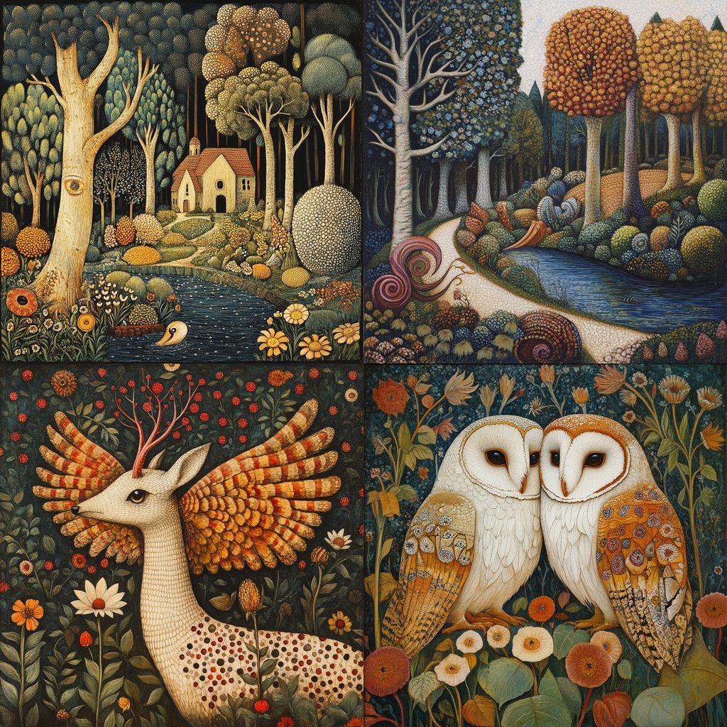 Morris Hirshfield style, Midjourney V6.1, render 1 of 4