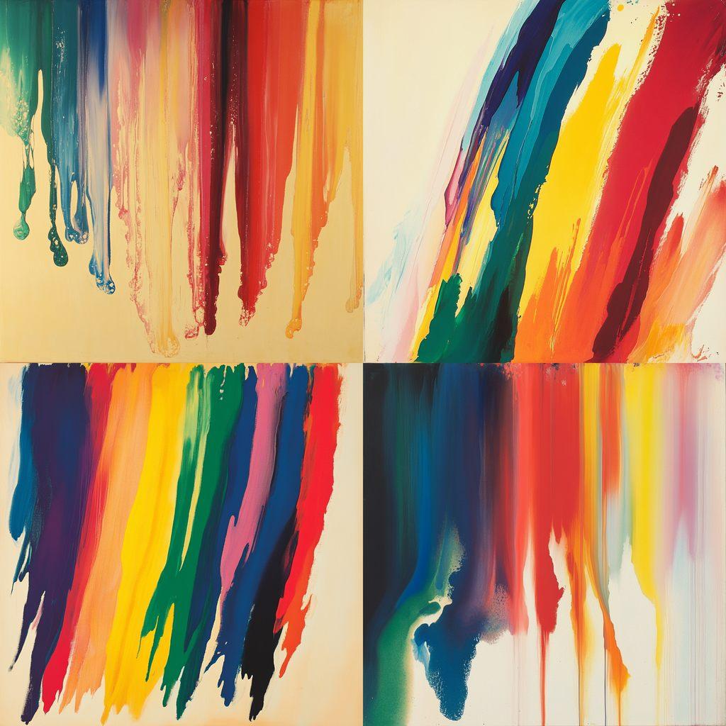 Morris Louis style, Midjourney V6.1, render 1 of 4
