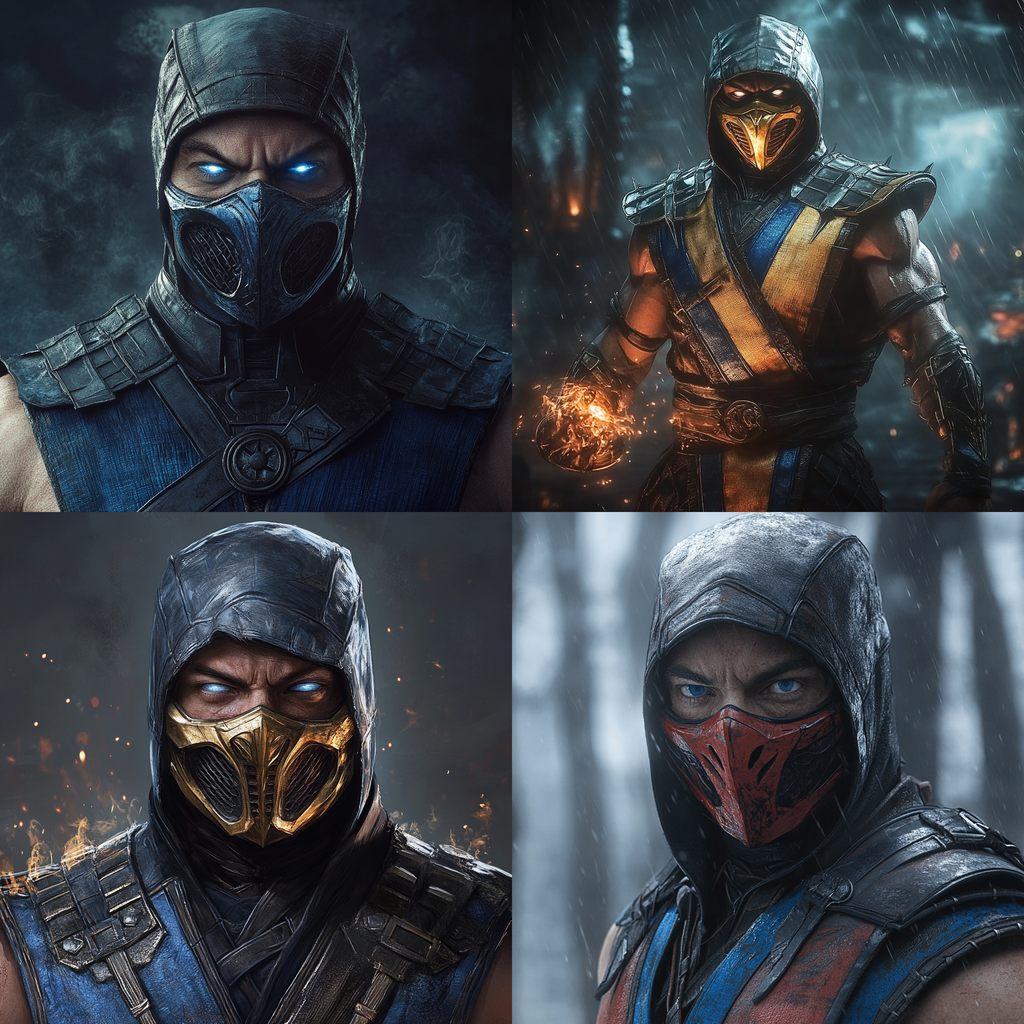 Mortal Kombat style, Midjourney V6.1, render 1 of 4