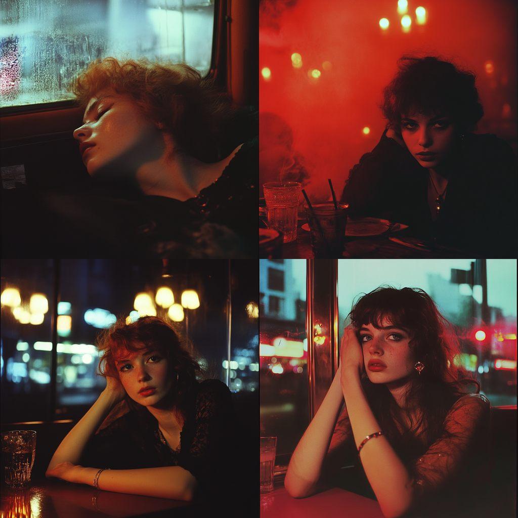 Nan Goldin style, Midjourney V6.1, render 1 of 4