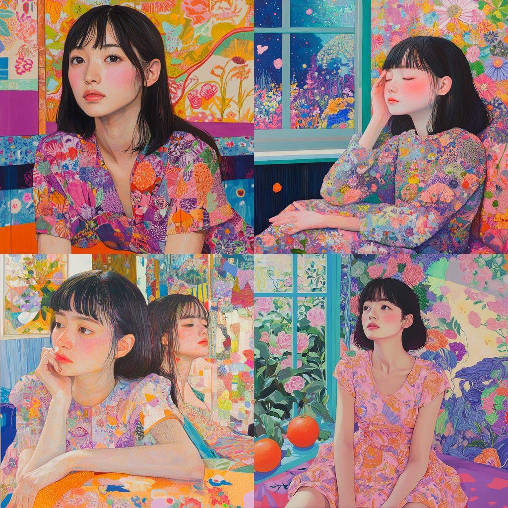 Naomi Okubo style, Midjourney V6.1, render 1 of 4