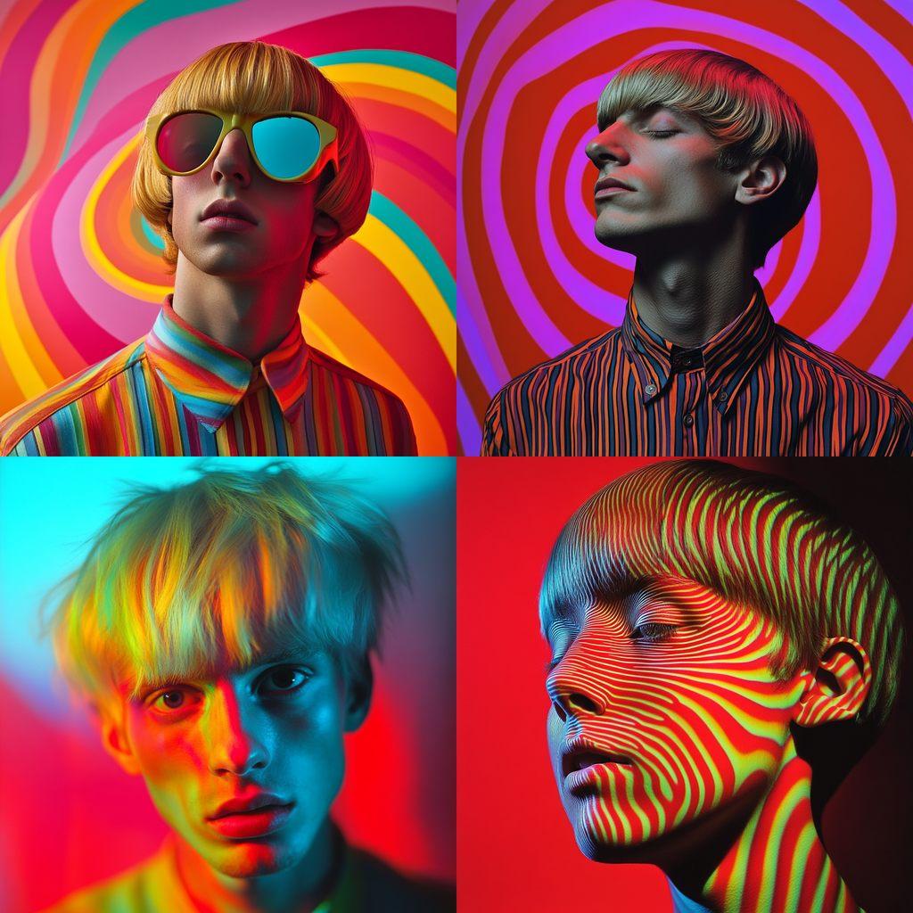 Neil Harbisson style, Midjourney V6.1, render 1 of 4